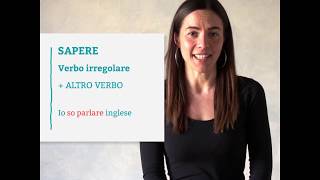 Sapere vs Conoscere Qual è la differenza  Italian in a minute [upl. by Eelyrehc]