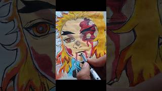 Making Rengoku from demon slayer ❤️‍🔥✨ drawing rengoku demonslayer [upl. by Elsa]