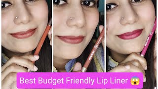 কম দামে এতো ভালো লিপ লাইনার 😱 Beauty Glazed Lip Liner SwatchReview Budget Friendly Lip Liner [upl. by Alimrahs780]