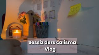 Sessiz kalem ve mum sesiyle ders calisma ðŸŒŸðŸš Ders calisma vlog 2 [upl. by Mellisa]