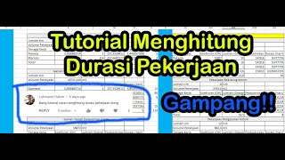 Tutorial Menghitung Produktivitas dan Durasi Pekerjaan  Teknik Sipil [upl. by Creighton]