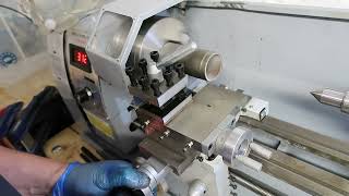 Using a small workshop lathe Part three CREWORKS 8x16 750W [upl. by Daphene]