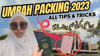 UMRAH PACKING 2023  What to pack for Hajj amp Umrah  Must watch before you go to UMRAH🕋 [upl. by Evvie858]