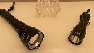 Garberiel X11 LED Tactical Torch and XHP90 LED 8000 High Lumens Flashlights Product Review [upl. by Etom353]