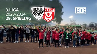 SC Preußen Münster 10 Hallescher FC  29Spieltag 3Liga Saison 20232024 [upl. by Ilenna126]