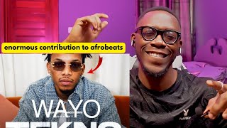 THE KING OF AFROBEATS TEKNO  Wayo Reaction [upl. by Barbara]