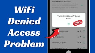 SOLVED✅ WiFi Denied Access Problem 2024 [upl. by Orimlede]