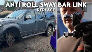 Replacing an Anti Roll Bar Link  Nissan Navara 2012 [upl. by Donell]