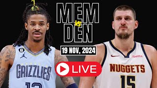 🔴LIVE  Denver Nuggets vs Memphis Grizzlies Full Game NBA CUP  NBA Scorecard play by play [upl. by Llednohs]