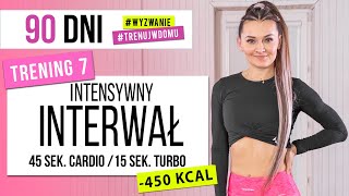 Wyzwanie 90 DNI  TRENING 7 Intensywnie spalający INTERWAŁ  Monika Kołakowska [upl. by Bassett174]