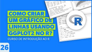 Como Criar um Gráfico de Linhas Usando o ggplot2 no R  Aula 26  Curso de Introdução ao R [upl. by Aicerg]