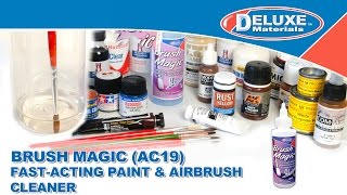 Brush Magic  FastActing Paint amp Airbrush Cleaner [upl. by Allenotna]