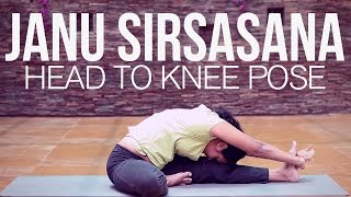 How to do Janu Sirsasana Head to Knee Pose [upl. by Attikin]