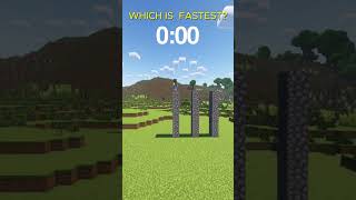 Minecraft Pickaxe Speed Test The Fastest Pickaxe Will SHOCK You⛏️ shorts [upl. by Esilegna]