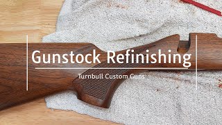 Rifle Stock Refinishing With Turnbull Custom Guns [upl. by Nivad]