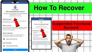 We ve Suspended Your Account Facebook Problem Solve How to recover Facebook Suspended Account 2024 [upl. by Fishback682]