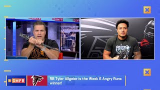 Angry Runs WINNER Tyler Allgeier joins GMFB  Atlanta Falcons  NFL Network [upl. by Ludlow486]