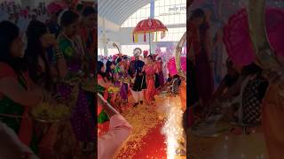 Wedding entry maharastrianwedding marathi marriedlife lagna shortvideo [upl. by Romilda]