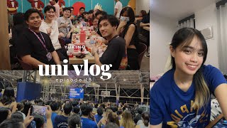 ateneo cheer rally LGE Jollibee party admu uni vlog [upl. by Toshiko]