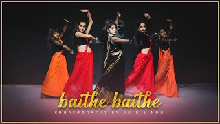 Baithe Baithe  Mouni Roy Angad  Meet Bros Stebin Ben Danish Aishwarya  Dance Choreography [upl. by Kenwee603]