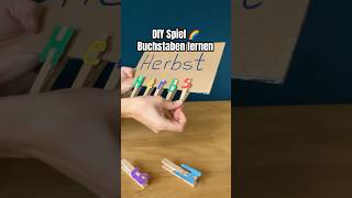 DIY Spiel Buchstaben lernen kindergarten diy funforkids kidscrafts diycrafts kidsactivities [upl. by Jarv989]