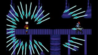 Frisk VS Hard Mode Undyne  Undertale Sprite Animation [upl. by Sauder]