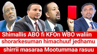 ODUU Ammee rafaama 4kilo Shimallis fi Abiy KFO ABO Kuno  Moha Oromo [upl. by Ynnal]