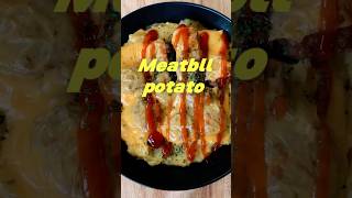 Mashed potatoes with meatballsmeatballs cheese Mashed potatoes [upl. by Enowtna115]