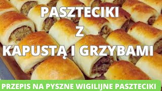 Paszteciki z kapustą i grzybami Przepis na pyszne wigilijne paszteciki [upl. by Vivl]