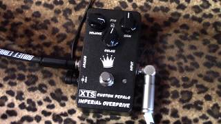 XTS Pedals IMPERIAL OVERDRIVE demo with Les Paul amp Princeton Reverb [upl. by Malsi]