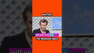 BUSTED thenewlywedgame funny comedy comedyshorts comedyvideo gameshow hilarious 1970s [upl. by Bonina99]