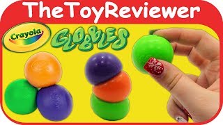 Crayola Globbles Sticky Squishy Balls Stack Squish Squishies Unboxing Toy Review by TheToyReviewer [upl. by Wanids]