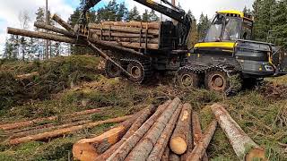 Ponsse Elephant forwarder in logging [upl. by Bloem684]