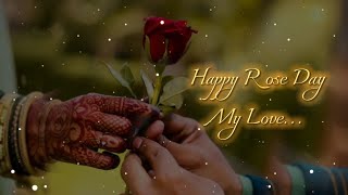 Happy rose day 🌹 Rose day status  7 February whatsapp status  Romantic Shayari status roseday [upl. by Geof]