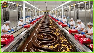 Kitkat Mega Factory How They Process Millions Of Kitkat With Modern Technology [upl. by Eiuqnimod]