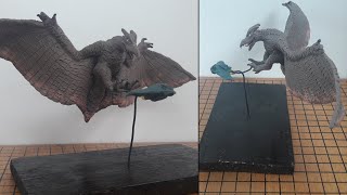 RODAN vs Fighter Jets with clay Diorama  Godzilla King of the Monsters [upl. by Ezra]