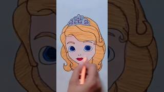 quot✨ Magical Princess Sofia Face Drawing 🖍️👑  Fun Kids Art Tutorialquot kidsart artprojectsforkids [upl. by Crim]