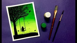 Easy Poster Colour Painting Tutorial  Step by Step [upl. by Einyaj]