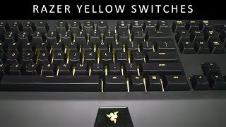 110 wpm Fast Typing Sound Test Razer Yellow Switches BlackWidow Chroma V2 [upl. by Fernas]