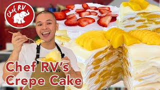 MANGO CREPE CAKE [upl. by Esiouqrut]