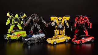 Transformers Studio Series Wave 1 Deluxe Class InHand Images [upl. by Dranoel]