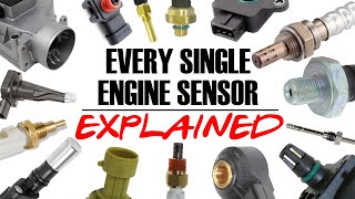 EVERY ENGINE SENSOR EXPLAINED  MAF MAP IAT TPS 02 NOx EGT  How it works location OBD2 code [upl. by Marlin]