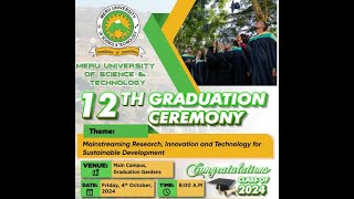 Live Meru University of Science amp Technology MMUST \12th Graduation Ceremony [upl. by Nallaf47]