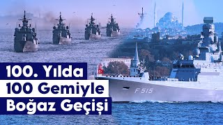 İstanbul Boğazında Türk Donanmasının En Büyük Geçit Töreni Yapıldı [upl. by Eselehs]