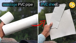 Wastage PVC Pipe Se Bnao PVC Sheet crazyind [upl. by Peoples]