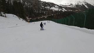 SOLDEN Austria skiing BLUE ski slope called 6 GoPro HD POV  April 2024 [upl. by Chiaki]