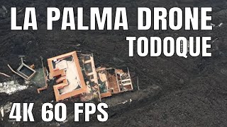 La Palma Drone Flyover Todoque and Las Manchas Air 2S 4K 60 fps As seen on 071221 at 3 pm [upl. by Kloster]