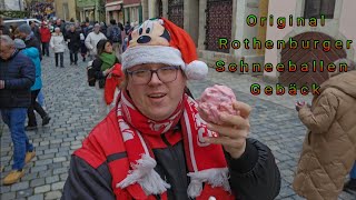 Original Rothenburger Schneeball Gebäck mit Erdbeergeschmackt probiert Justus König JK [upl. by Nikolos]