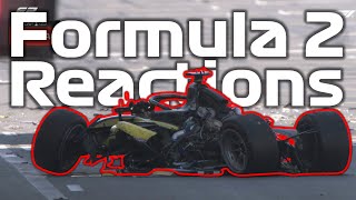 HUGE CRASH Starts F2 Race  Gabriel Bortoleto Championship Leader  F2 Azerbaijan GP Reactions [upl. by Gnet]