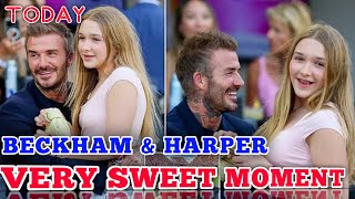 Harper Seven and David Beckham Have a Charming DaddyDaughter Date [upl. by Hsital468]